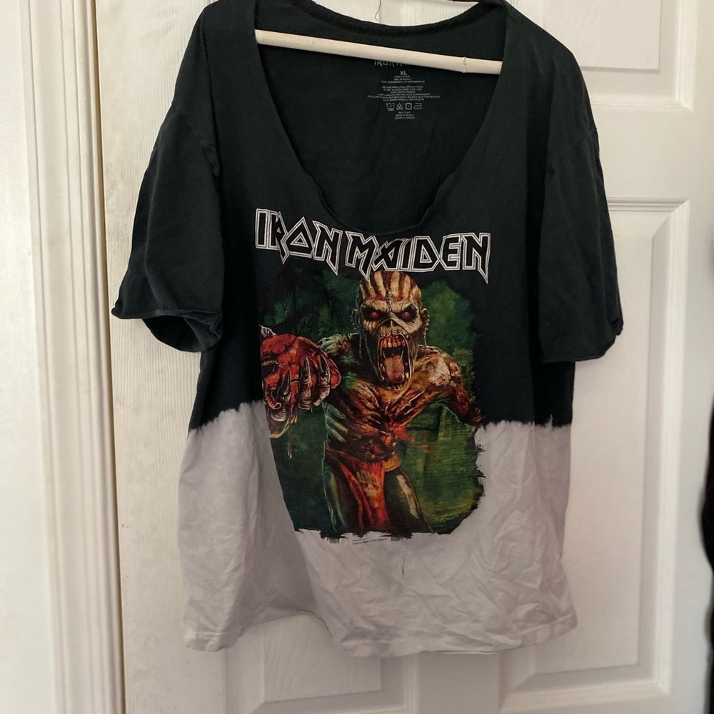 Distressed Iron Maiden shirt